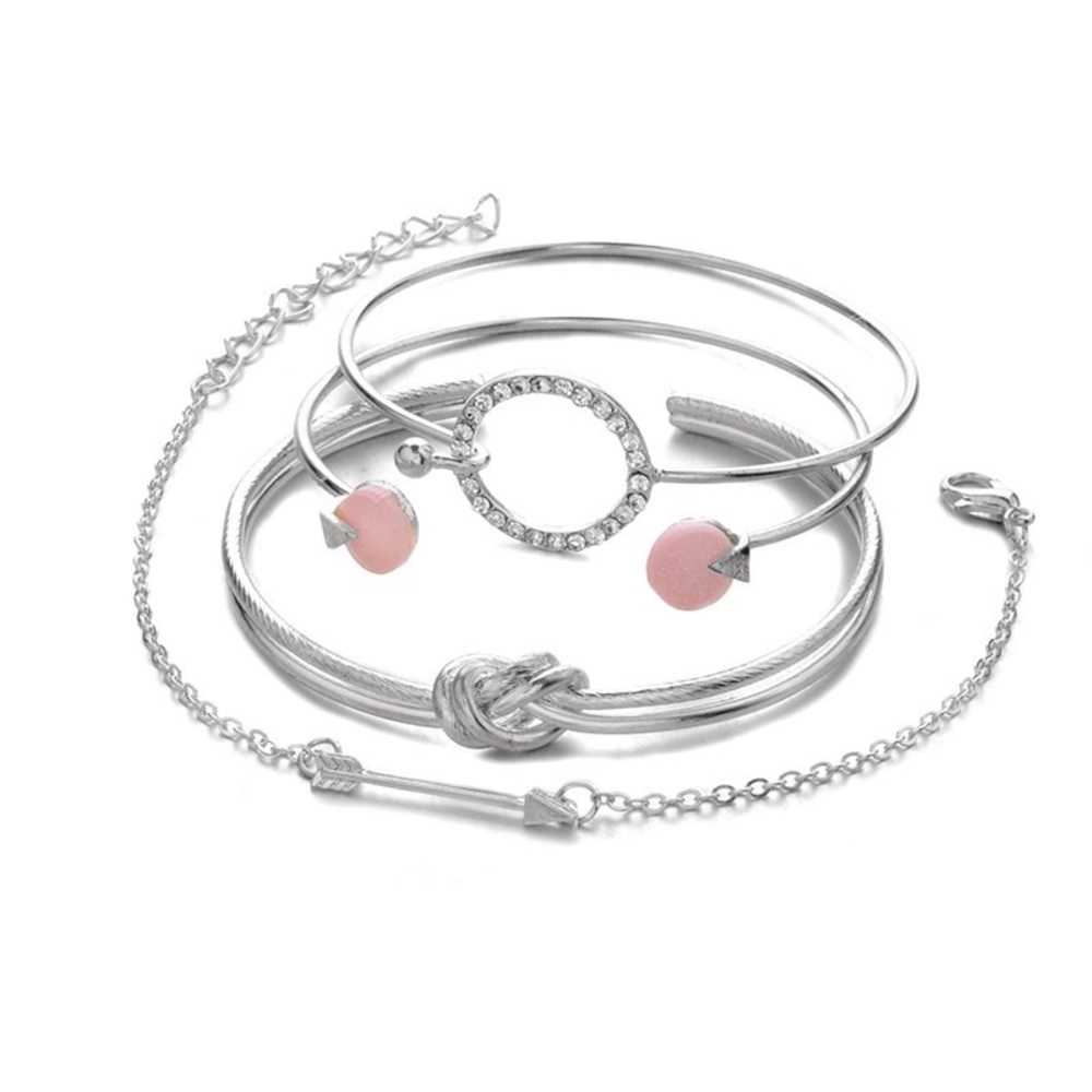 NWT 4 Piece Boutique Bangle Bracelet Stack Set - Picture 5 of 7